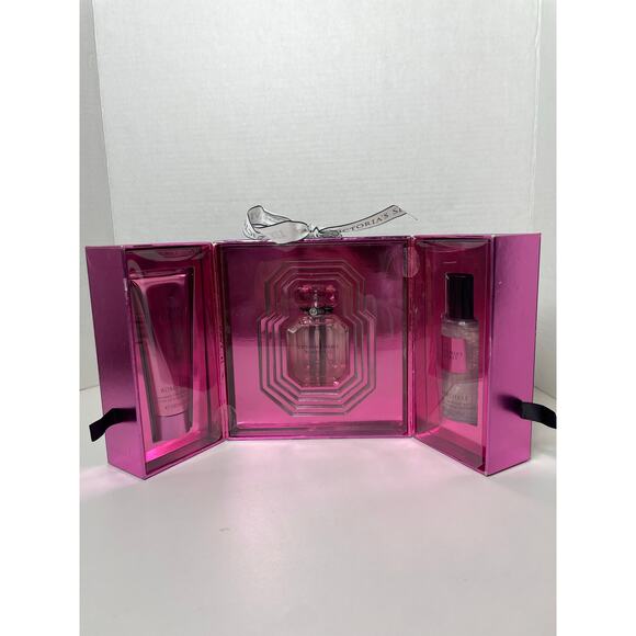 NEW Victorias Secret Bombshell Fragrance Gift Set Glitter Lotion Mist - Picture 1 of 6